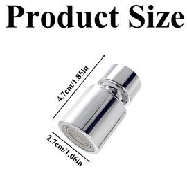 Swivel Faucet Aerator Adjustable Sink Faucet Head Universal Tap Adapter Attachment 360 Degree Rotate Kitchen Sink Faucet Head Replacement