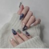 [M;H #] White Christmas handmade nail tips - Required to