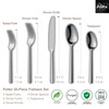 Alata Potter 20-Piece Forged Silverware Set Stainless Steel Flatware Set