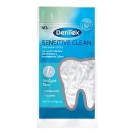40 St. DenTek Sensitive Clean Zahnseide-Sticks - für sensibles Zahnfleisch - engstehende Zähne - Zahnreinigung der Zahnzwischenräume - Minzgeschmack - Fluorid - Zahnstocher - Zungenreiniger