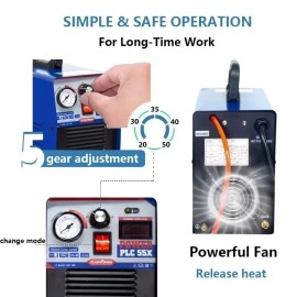 PLASMARGON IGBT Plasma Cutter CUT55 Air HF CUT 14mm Metal 55A 110V Inverter
