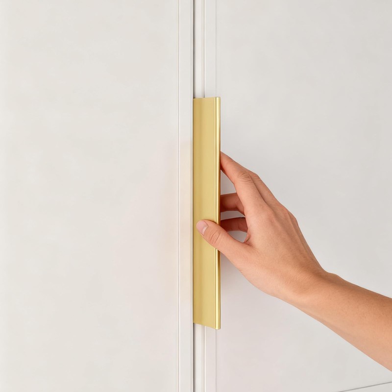 Peaha 20 Pack Finger Pulls for Cabinets Edge Pulls for