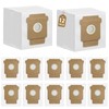 12 Pack Dust Bags Compatible with iRobot Roomba 105X,104,105,Plus 405,505,504,705