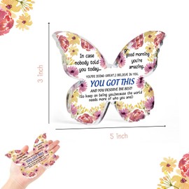 Inspirational Gifts for Women You Got This Gifts for Women I Believe in You Unique Gift Idea for Women Butterfly Heart Keepsake and Paperweight for Home Office Table Shelf