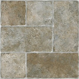 Squares Granite Stone Vinyl Floor Tiles Self Stick Peek Flooring 12'' x 12'' 1-Pack (20 Pieces)