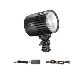 Godox LC30D 33W LED Video Light 5600K Tabletop LED Light, 35800LUX@0.5m 8 Preset Light FX Effects for Studio Short Film Shooting, Live Streaming