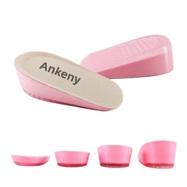 Secret Insole: 0.6/1.0/1.4/1.8 inches (1.5/2.5/3.5/4.5 cm), Insole, Shock Absorption, Heel Cushion, Height Upgrade, 3-Layer Construction, High Elasticity, Anti-Slip, Beautiful Legs, Unisex, Available