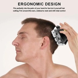 Men's Professional Wireless Hair Clipper, Waterproof Fast Charging self-Service Razor + Type-C Portable Fast Charging, Home Travel Electric Hair Clipper Set