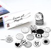 MORCART Pack of 30 Magnets, Funny Linear Art Fridge Magnets,