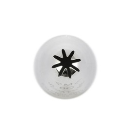 PME Seamless Stainless Steel Extra Large Closed Star Supatube, Decorating Tip, no. 8C