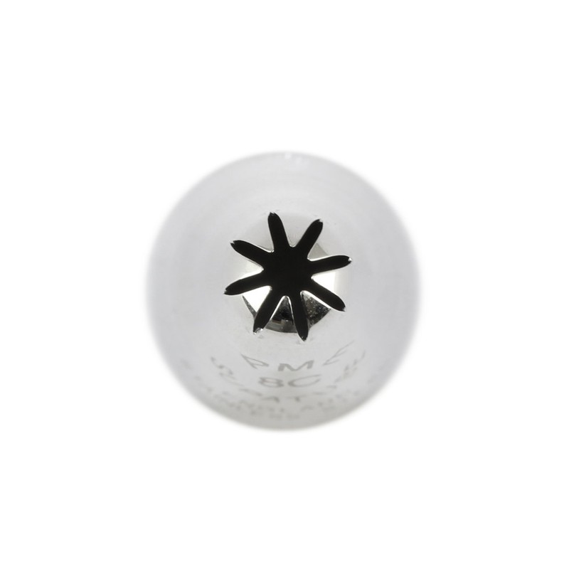 PME Seamless Stainless Steel Extra Large Closed Star Supatube, Decorating