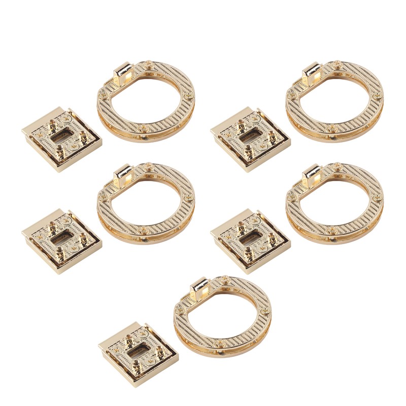 5Pcs Purse Clasp Alloy Material High Hardness Long Service Life