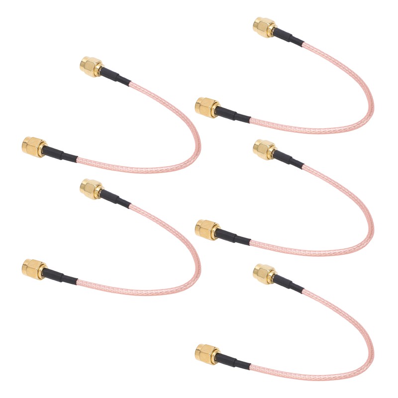 5Pcs RF Coaxial Cable SMA-J to SMA-J Audio Connector 2