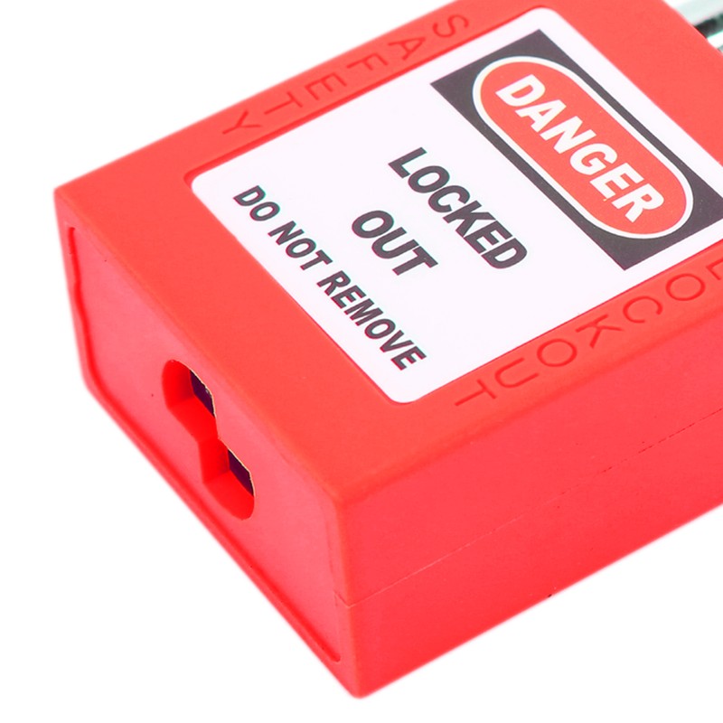 5 Sets 38mm Lockout Lock Insulation LOTO Nylon PA Steel