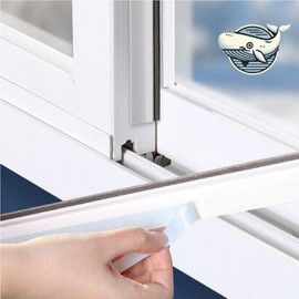 Multipurpose Window & Door Gap Sealer for Draft Blocking Window Gap Sealer (White)