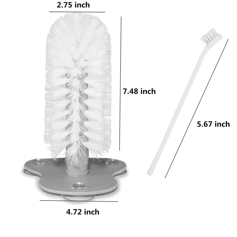 2pcs Turtle Brush with Suction Cup, Turtles Shell Scrub Scratcher