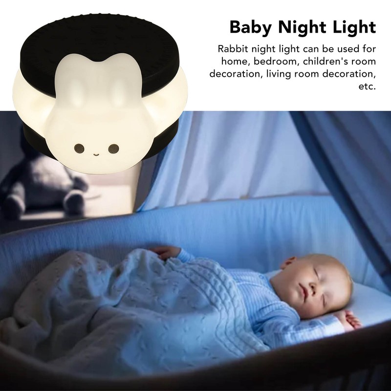 Rabbit Night Light Cute Eye Protection Rechargeable LED Night Lamp