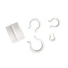 Pack of 20 Steel Greenhouse Clips for Securing Tarpaulin (Plastic, Diameter 30 mm)