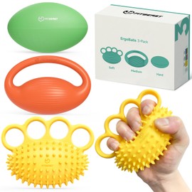 FitBeast Hand Exercise Ball Set–3 Pack Hand Squeeze Balls for Hand Therapy, Grip Strength, Finger & Wrist Training, Stress Balls for Adults, Ideal for Rehab, Arthritis, Carpal Tunnel