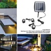 Outdoor Solar Lawn Lights Waterproof 2200mAh Battery Warm White Light