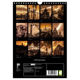 ROM Nachtbilder (Wandkalender 2026 DIN A4 hoch), CALVENDO Monatskalender