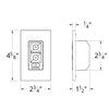 Ventilador de techo RF de 6 velocidades con placa de