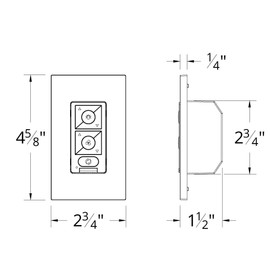 Ventilador de techo RF de 6 velocidades con placa de pared de un solo polo en blanco