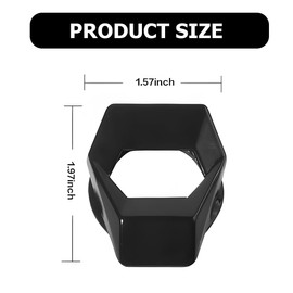 LKAHG Car Engine Start Stop Button Cover, Zinc Alloy Vehicle Power Control Trim, Auto Interior Push to Start Button Key Ignition Switch Protective Cover Accessories, Universal for Most Cars (Black)