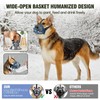 Dog Muzzle, Soft Rubber Basket Muzzle for Small Medium Large