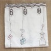 Cute Embroidered Floral Print Cafe Curtain Cloth Stylish Kitchen Invisible