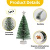 3 PCS Small Christmas Tree with Lights, Table Top Christmas