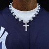 TYQSY 16-18 Inch Baseball Necklaces, Rhinestone Baseball Bead Necklace, Baseball
