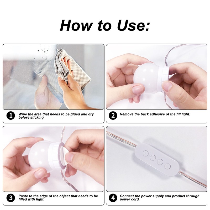 LED Vanity Mirror Light 3 Color Adjustable Brightness Vanity Makeup