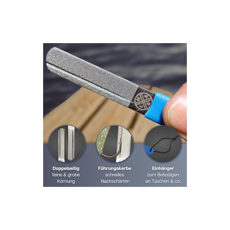 LMAB Hook File Diamond 10 cm, Hook Sharpener, Fishing Hook