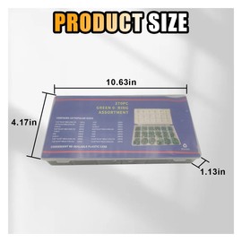 270PCS Car O-Ring Assortment Kit Set, Rubber O-Ring Seal Kit, Automotive General Purpose Gasket Washer for Professional Plumbing, Faucet, Mechanic, Repairs, Air or Gas Connections (Green)