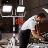 UFOND 20000 Lumen Work Lights with Stand, 200W Dual Head