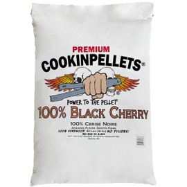 CookinPellets 40 Pound Premium All Natural Black Cherry Hardwood Grill Smoker Wood Cooking Pellets, for BBQ, Meat, and Veggies, Brown