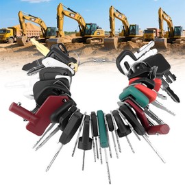 42PCS Heavy Equipment Keys Master Set, Universal Operator Construction Ignition Keys Set for Machinery Plants, Excavator,Trucks, Graders, Agricultural, Dozers, Backhoes
