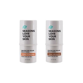 Seasons love your skin kit multi stick con color FPS 50 en Tono Durazno + Bronzer | Rubor, Labial y Sombra