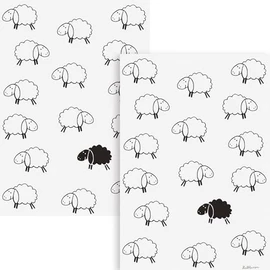2-pk dish towels terry white size 45x70 cm