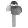sourcing map Cove Router Bit 1/4" Shank 7/8" Dia 7/16"