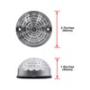 njssjd Defender LED Tail Light - 2pcs 73mm Clear Lens