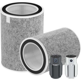 Unbranded 2 Pcs HP202 True HEPA Air Purifier MAX Filter Compatible with Shark HP200 Series