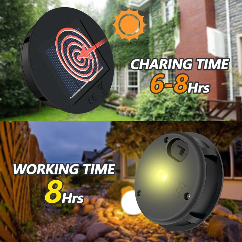 GENYESTAR Solar Light Replacement Top 4 Pack (3.15" x 2.76"