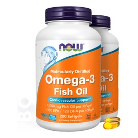 Kit 2 Omega 3 1000mg | 180 Epa /120 Dha | 200 Caps Blandas