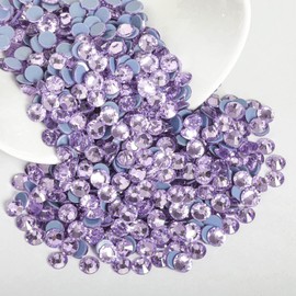 Beadsland Hotfix Rhinestones, 2880pcs Flatback Crystal Rhinestones for Crafts Clothes DIY Decorations,Violet, SS6, 1.9-2.1mm