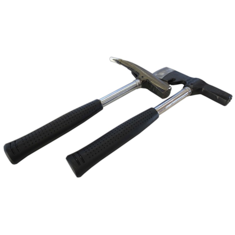 Plaster Hatchet Black with Steel Tube Handle Painted Blade TÜV
