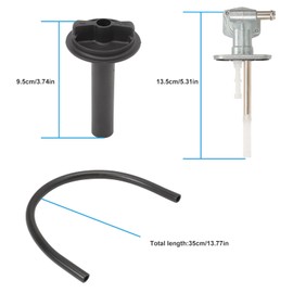 Fuel Tap and Lever Assembly for Yamaha ATV Grizzly 350 660 Bruin 350 YFM350 YFM660 Fuel Tank Fuel Tap with Tap, Valve and Switch 5KM-24500-10-00 1NS-F4524-00-00 5KM-24311-20-00