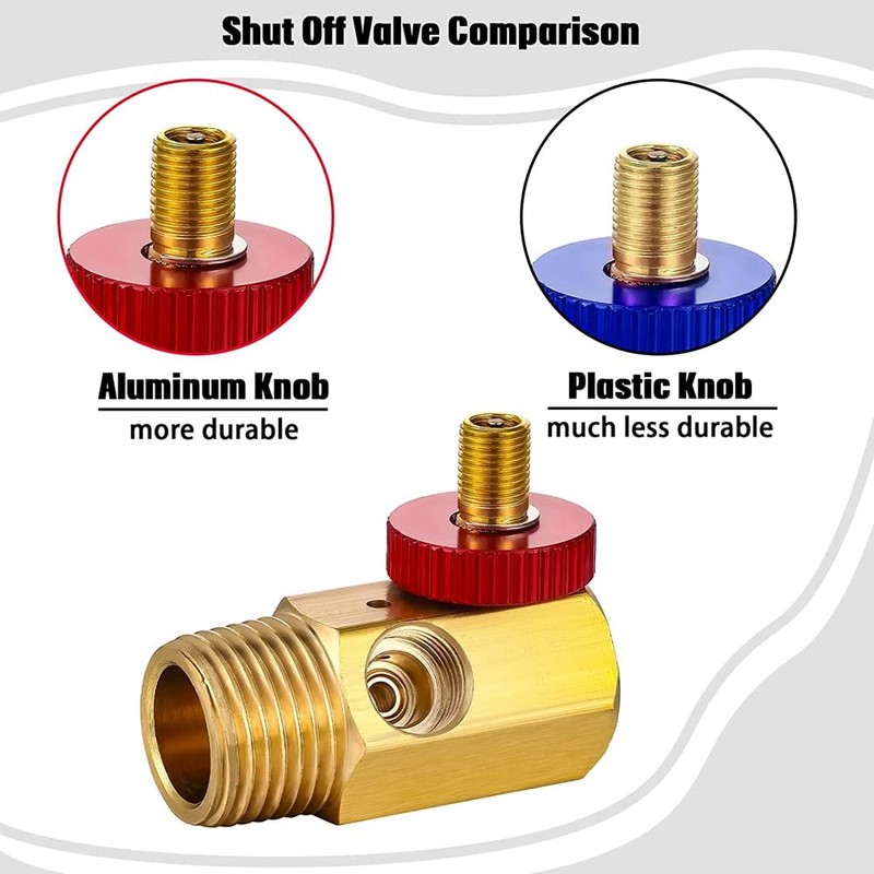 Daiilg 1 Set Air Tank Repair Kit Valve Pressure Gauge