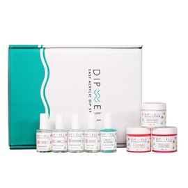 Dip Powder Nail Kit (Neon Color Starter), Acrylic Powder and Gel Resin Kit For Dip, Starter System by DipWell (Comes With Bond, Base, Activator, Sealer, Brush Softener + 3 Powder Jars)
